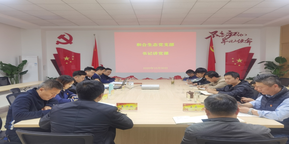 和合生態(tài)黨支部開展黨課教育