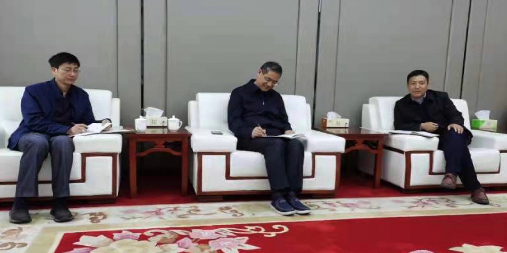 合肥市林園局“四送一服”工作組來綠葉公司 調研指導