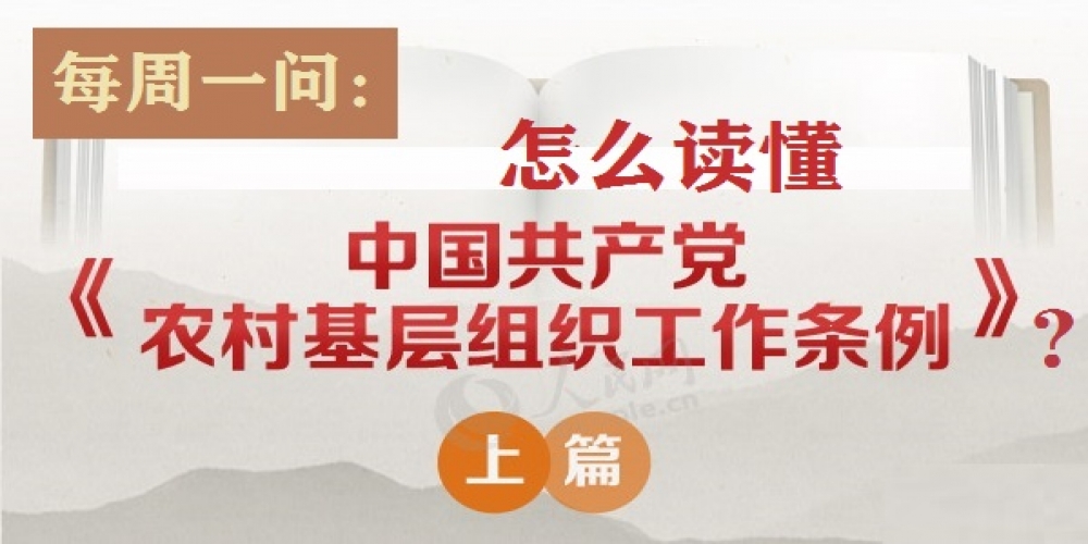 怎么讀懂《中國共產黨農村基層組織工作條例》？ (上篇)