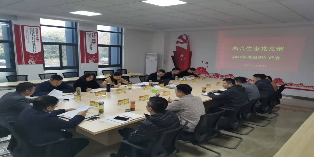 和合生態黨支部召開2021年度組織生活會