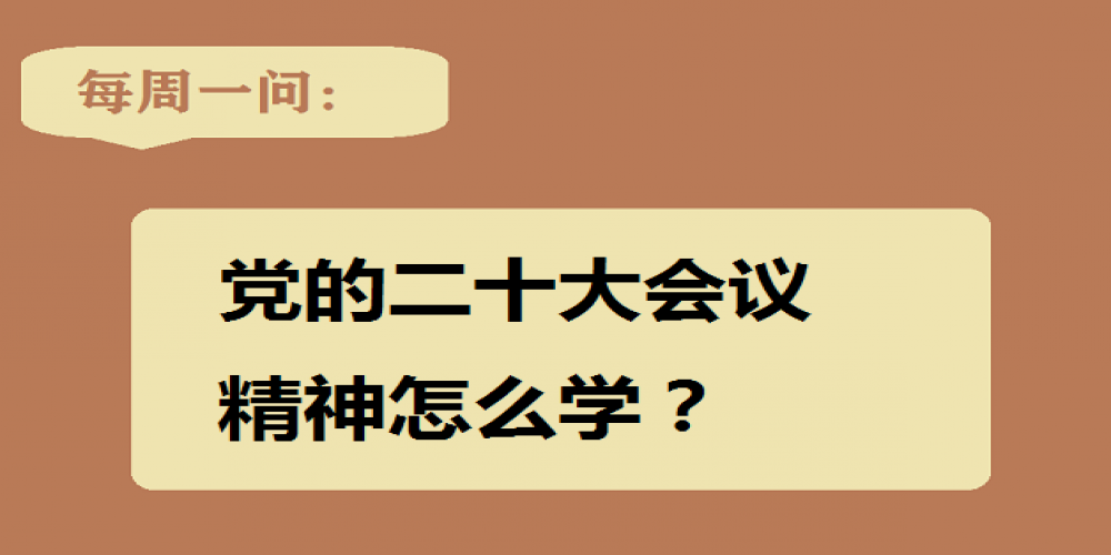 黨的二十大會(huì)議精神怎么學(xué)？