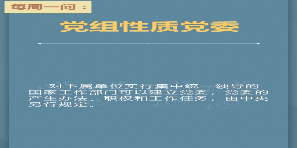 黨組怎么理解？