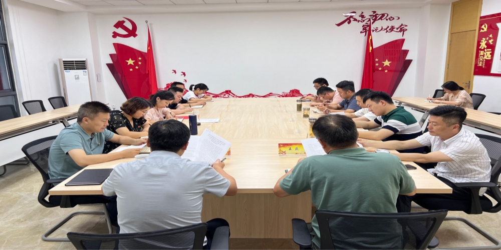 和合生態黨支部組織召開學習貫徹習近平新時代中國特色社會主義思想主題教育專題民主生活會會前學習會議