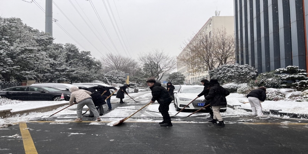 清雪除冰保通暢 無畏嚴寒暖人心——和合生態黨支部開展掃雪除冰行動