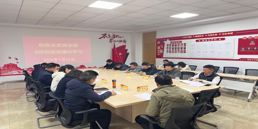 和合生態(tài)黨支部組織開展3月份政治理論學(xué)習(xí)