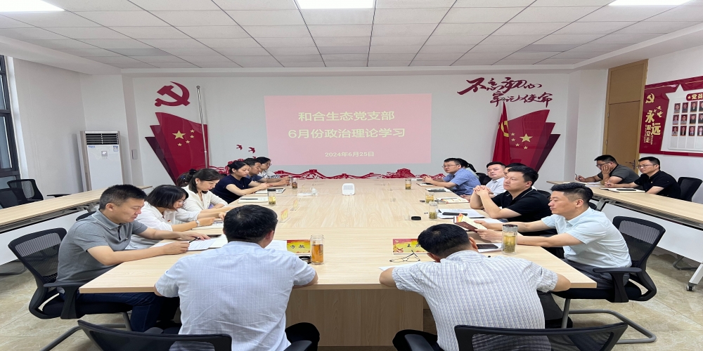和合生態(tài)黨支部組織開展6月份政治理論學(xué)習(xí)