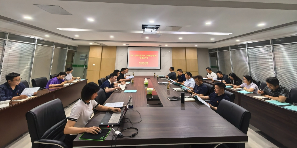 和合生態黨支部組織開展深入貫徹中央八項規定精神專題學習